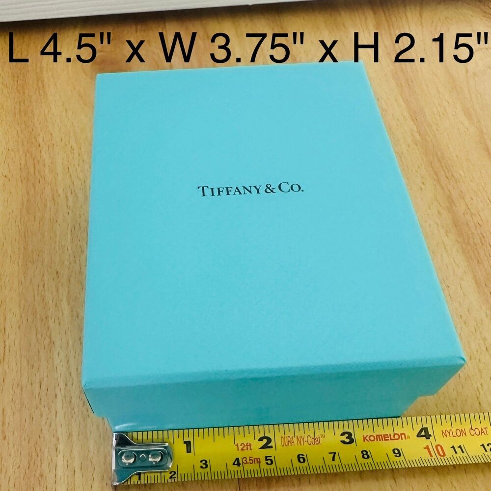 Tiffany & Co EMPTY Gift Box - blue small, L 4.5" x W 3.75" x H 2.15"